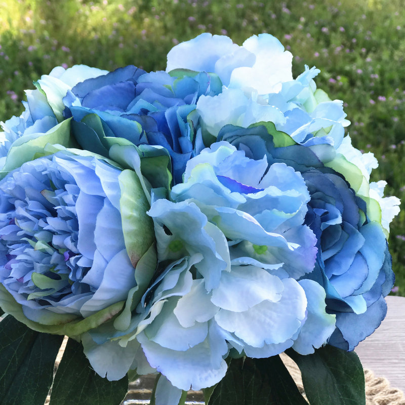 House of Hampton® Faux Mixed Floral Arrangement in Vase & Reviews Wayfair